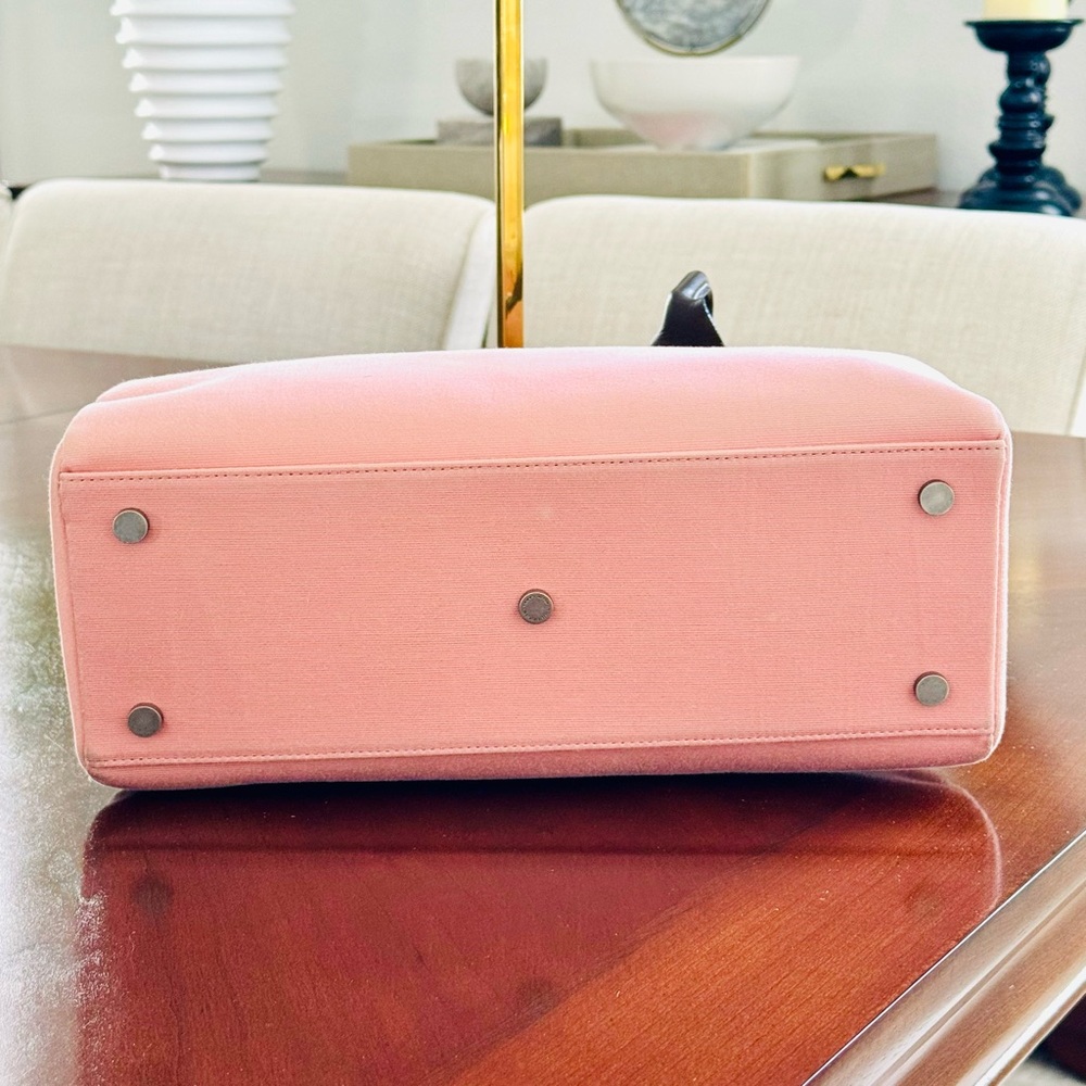 Burberry Blue Label Pink Canvas Tote Bag - Picture 12 of 17